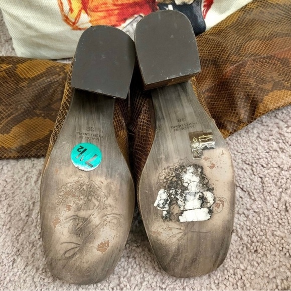 FREE PEOPLE Knee-High Boots | Snake Skin | Size: 7.5 - Picture 4 of 5